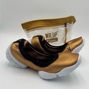 Freddy Metallic Gold Slip-On Sneakers